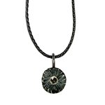 Sun Necklace with Champagne Diamond by Dahlia Kanner at Turtle Love Co