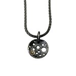 Moon Necklace with Champagne Diamond by Dahlia Kanner at Turtle Love Co