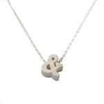 Ampersand Necklace - Recycled Sterling Silver