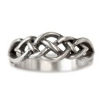 Never Ending Knot Wedding Band Narrow Sterling Silver