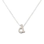 Initial Necklace letter D necklace in sterling silver