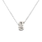 Initial Necklace letter G necklace in sterling silver