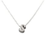 Initial Necklace letter S necklace in sterling silver