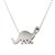 Brontosaurus Dinosaur Necklace - Recycled Sterling Silver