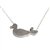 Mother Duck with One Baby Necklace