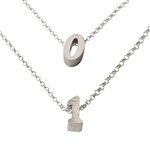 Lucky Number Necklace in sterling silver