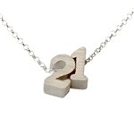 Build Your Own Lucky Number Necklace in sterling silver