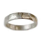 Wide Rustic Wedding Band