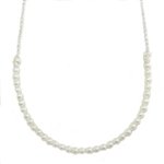 Delicate Pearl Chain Necklace