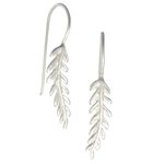 Laurel Leaf Earrings - Sterling Silver