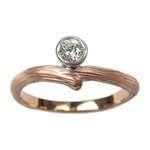 Diamond Vine Engagement Ring - Rose Gold