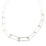 Winding Path Silver Chain Necklace