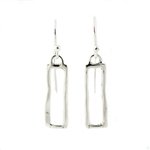 Open Window Silver Earrings