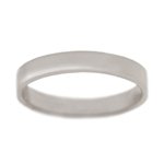 Classic Silver 3mm Square Edge Wedding Band