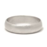 Classic Silver 5mm Half Round Wedding Band