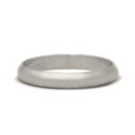 Classic Silver 3mm Half Round Wedding Band