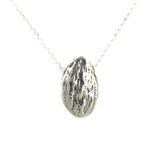 Silver Almond Necklace