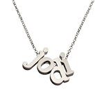 Build Your Own Initial Necklace in sterling silver