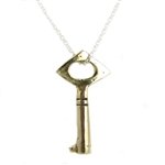 Petite Angled Key Necklace