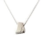 Rhode Island Necklace - Recycled Sterling Silver