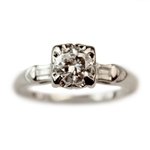 Lois Diamond Vintage Engagement Ring circa 1950