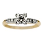 Margo Diamond Vintage Engagement Ring circa 1950