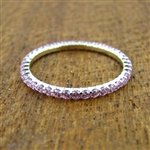 Classic Pink Sapphire Eternity Band