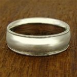 Classic 6mm Wedding Band with Millgrain Edges