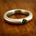 Modern Green Tourmaline Ring