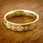 Gold Diamond Wedding Band