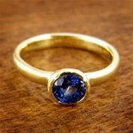 Sapphire Stackable Engagement Ring