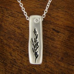 Silver Equinox Moon Necklace