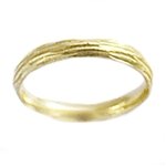 Gold Rivulet Wedding Band by Dahlia Kanner