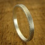 Burnished Silver Wedding Ring