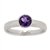 Classic Bezel Set Amethyst Engagement Ring